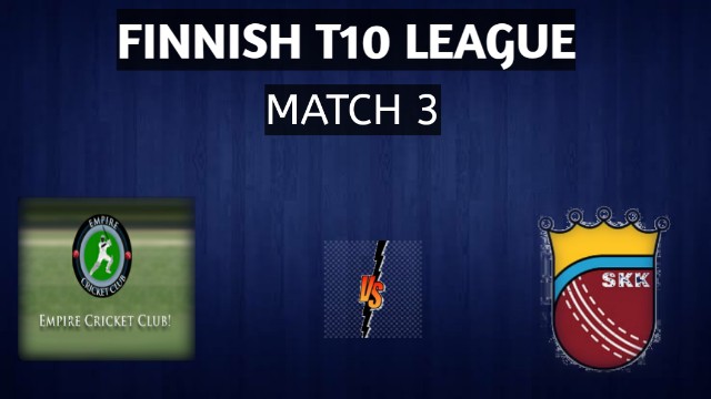 ECC VS SKK | Match 3, Finnish Ten10 League | Dream11 today match Prediction and Players Record