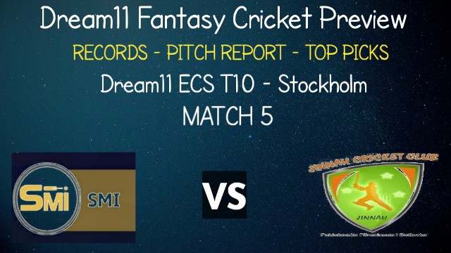 SMI vs PF | Match 5, Dream11 ECS T10 Stockholm | Today Match Prediction and Players Records