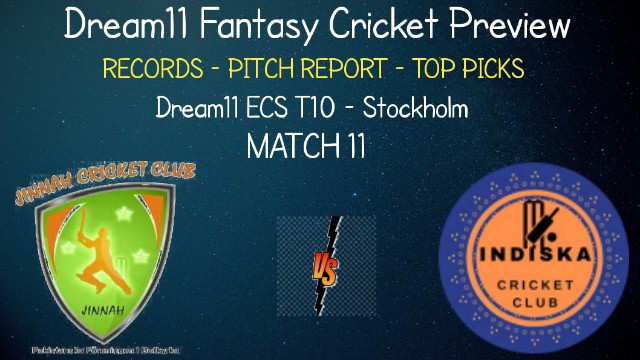 PF vs IND | Match 11, Dream11 ECS T10 Stockholm | Today Match Prediction and Players Records