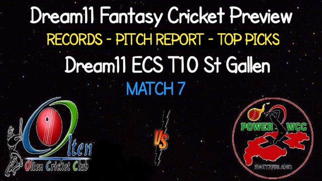 OLCC vs POCC | Match 7, ECS T10 St Gallen | Dream11 Today Match Prediction and Players Records