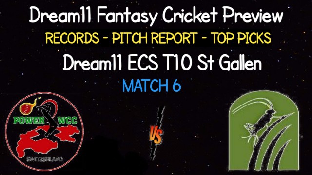 POCC vs ZUCC | Match 6, ECS T10 St Gallen | Dream11 Today Match Prediction and Players Records