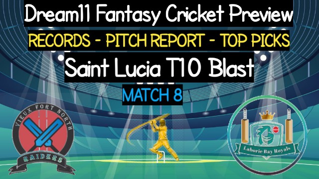 VFNR vs LBR | Match 8, Saint Lucia T10 Blast | Dream11 Today Match Prediction and Players Records