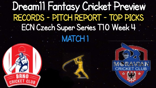 BRP vs MCC | Match 1, ECN Czech Super Series T10 | Dream11 Today Match Prediction and Players Records