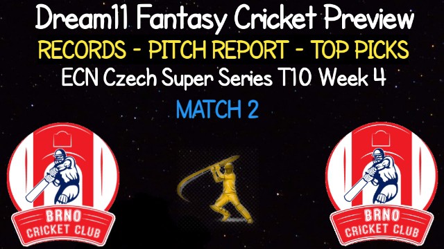 BRP vs BRG | Match 2, ECN Czech Super Series T10 | Dream11 Today Match Prediction and Players Records