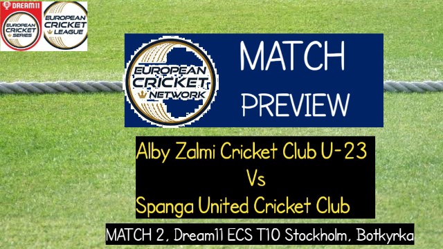 AZ-U23 vs SUN | Match 2, ECS T10 Stockholm, Botkyrka | Dream11 Today Match Prediction and Players Records