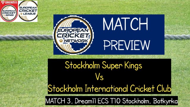 SSK vs SICC | Match 3, ECS T10 Stockholm, Botkyrka | Dream11 Today Match Prediction and Players Records