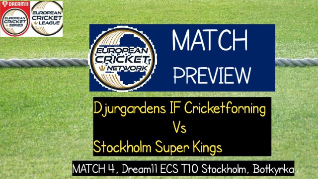 DIC vs SKK | Match 4, ECS T10 Stockholm, Botkyrka | Dream11 Today Match Prediction and Players Records