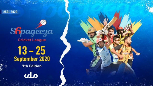 Shpageeza Cricket League 2020 is set to commence from September 13 at Kabul Cricket Stadium