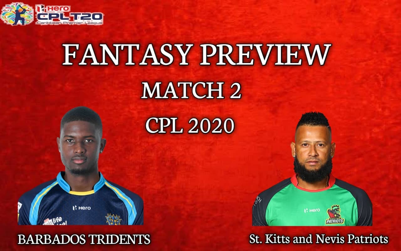 BAR vs SKN | Match 2, CPL T20 2020 | Dream11 Today Match Prediction and Players Records