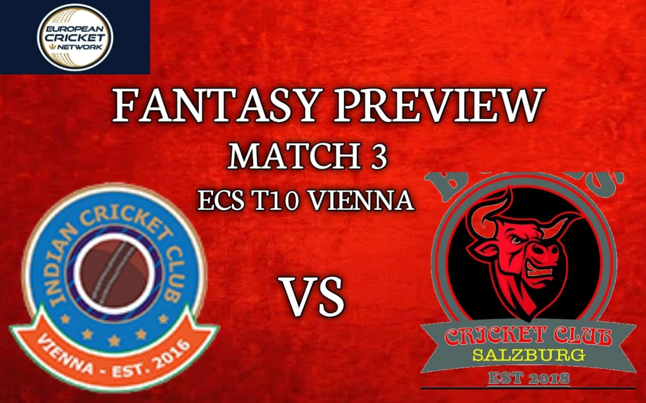 ICV vs SAL | Match 3, ECS T10 Vienna | Dream11 Today Match Prediction and Players Records