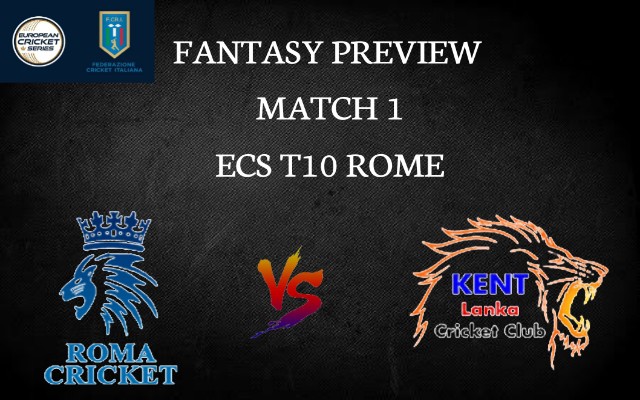 RCC vs KLCC | Match 1, ECS T10 Rome | Dream11 Today Match Prediction and Players Records