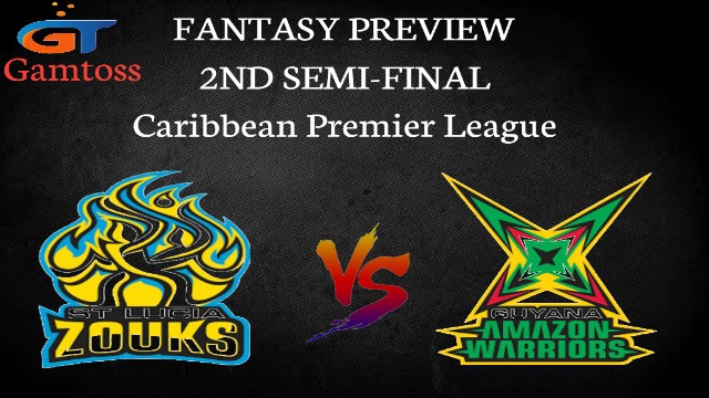 GUY vs SLZ | 2nd Semi-final, CPL T20 2020 | Gamtoss Fantasy Cricket Tips, Playing XI & Players Records