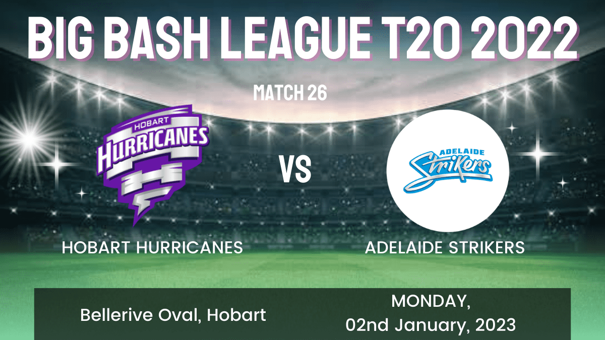 HUR vs STR Dream11 Prediction, Head To Head, Players Stats, Fantasy Team, Playing 11 and Pitch Report — Match 26, Big Bash League T20 2022/23