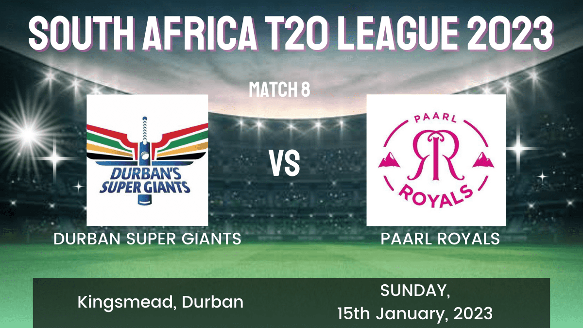 DUR vs PRL Dream11 Prediction, Head To Head, Players Stats, Fantasy Team, Playing 11 and Pitch Report — Match 8, SA T20 League 2023