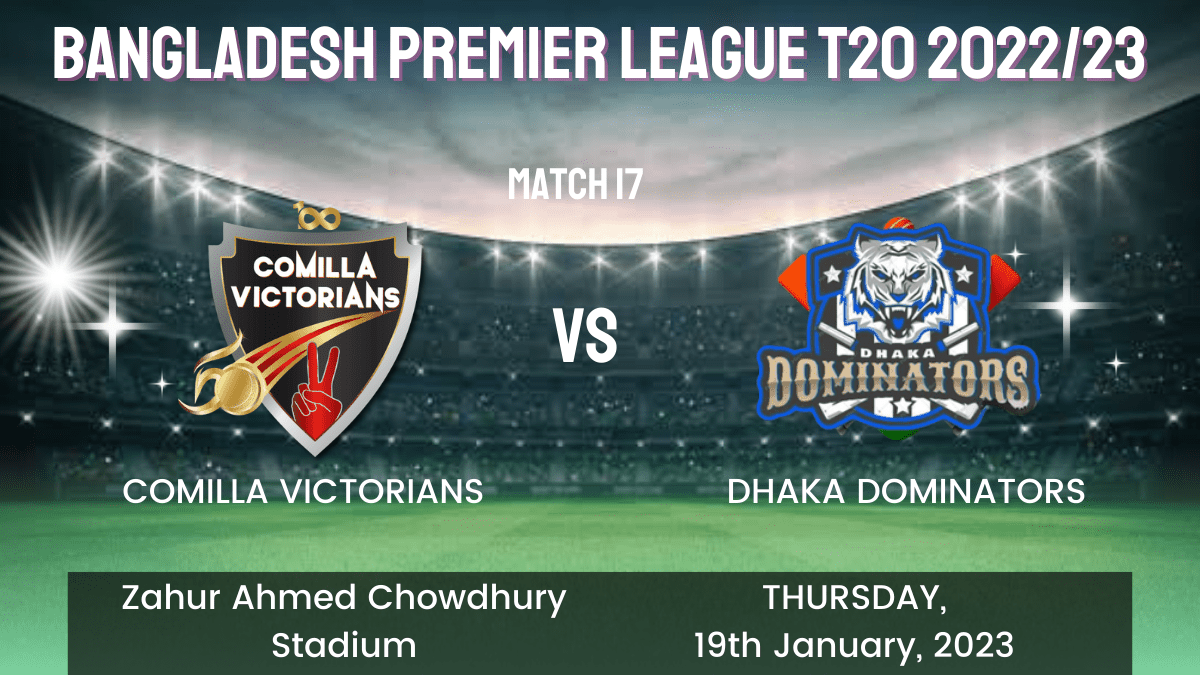 COV vs DD Dream11 Prediction, Head To Head, Players Stats, Fantasy Team, Playing 11 and Pitch Report — 17th Match, Bangladesh Premier League T20 2023