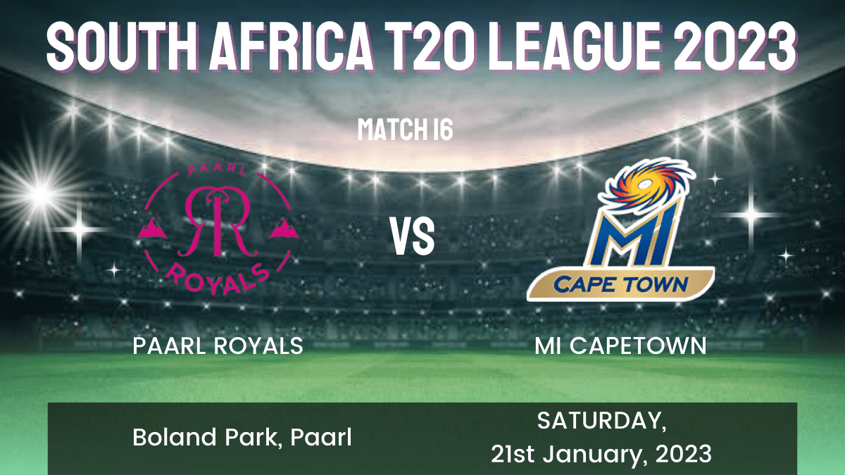 PRL vs CT Dream11 Prediction, Head To Head, Players Stats, Fantasy Team, Playing 11 and Pitch Report — Match 16, SA T20 League 2023