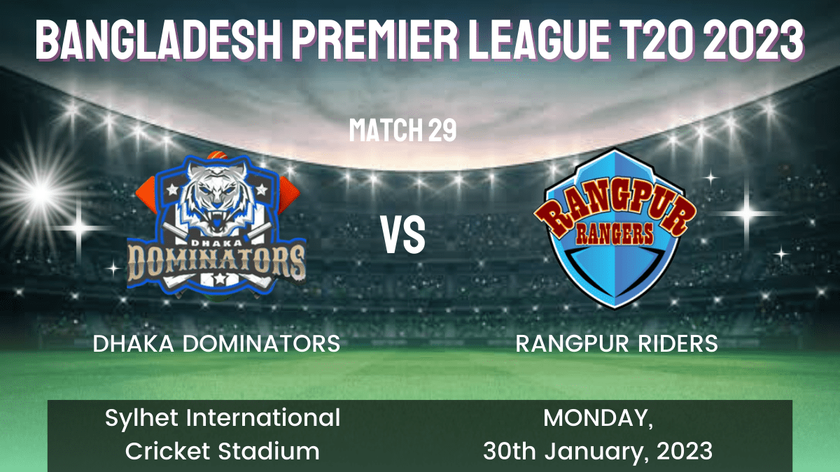 DD vs RAN Dream11 Prediction, Head To Head, Players Stats, Fantasy Team, Playing 11 and Pitch Report — Match 29, Bangladesh Premier League T20 2023
