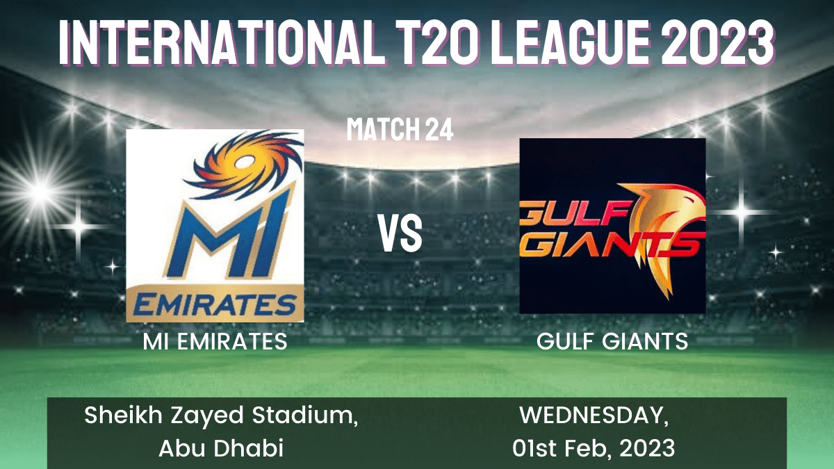 EMI vs GUL Dream11 Prediction, Head To Head, Players Stats, Fantasy Team, Playing 11 and Pitch Report — Match 24, International League T20 2023