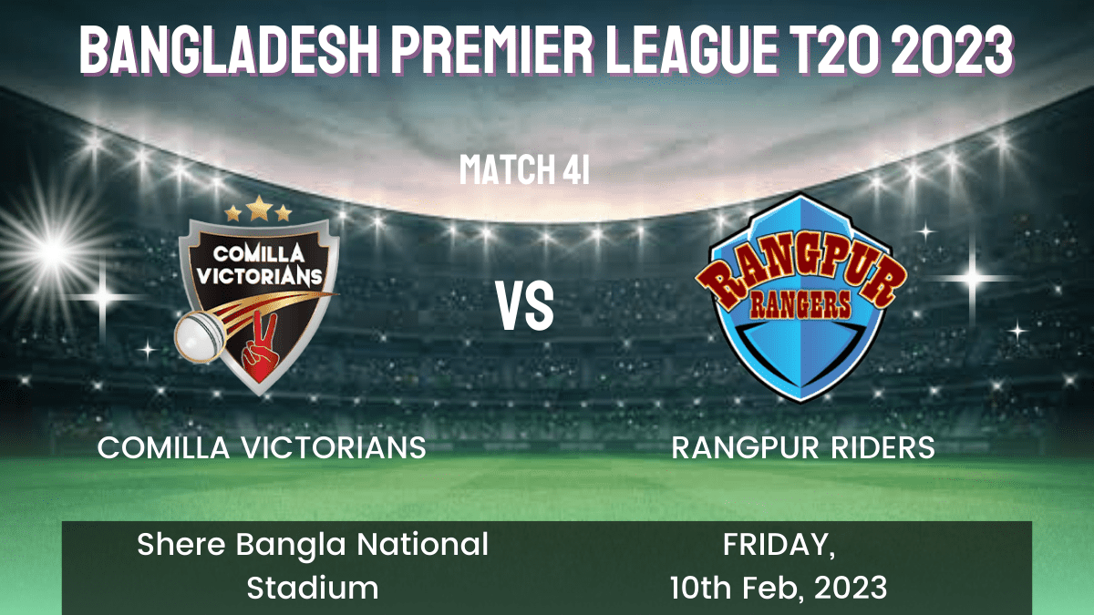 COV vs RAN Dream11 Prediction, Head To Head, Players Stats, Fantasy Team, Playing 11 and Pitch Report — Match 41, Bangladesh Premier League T20 2023