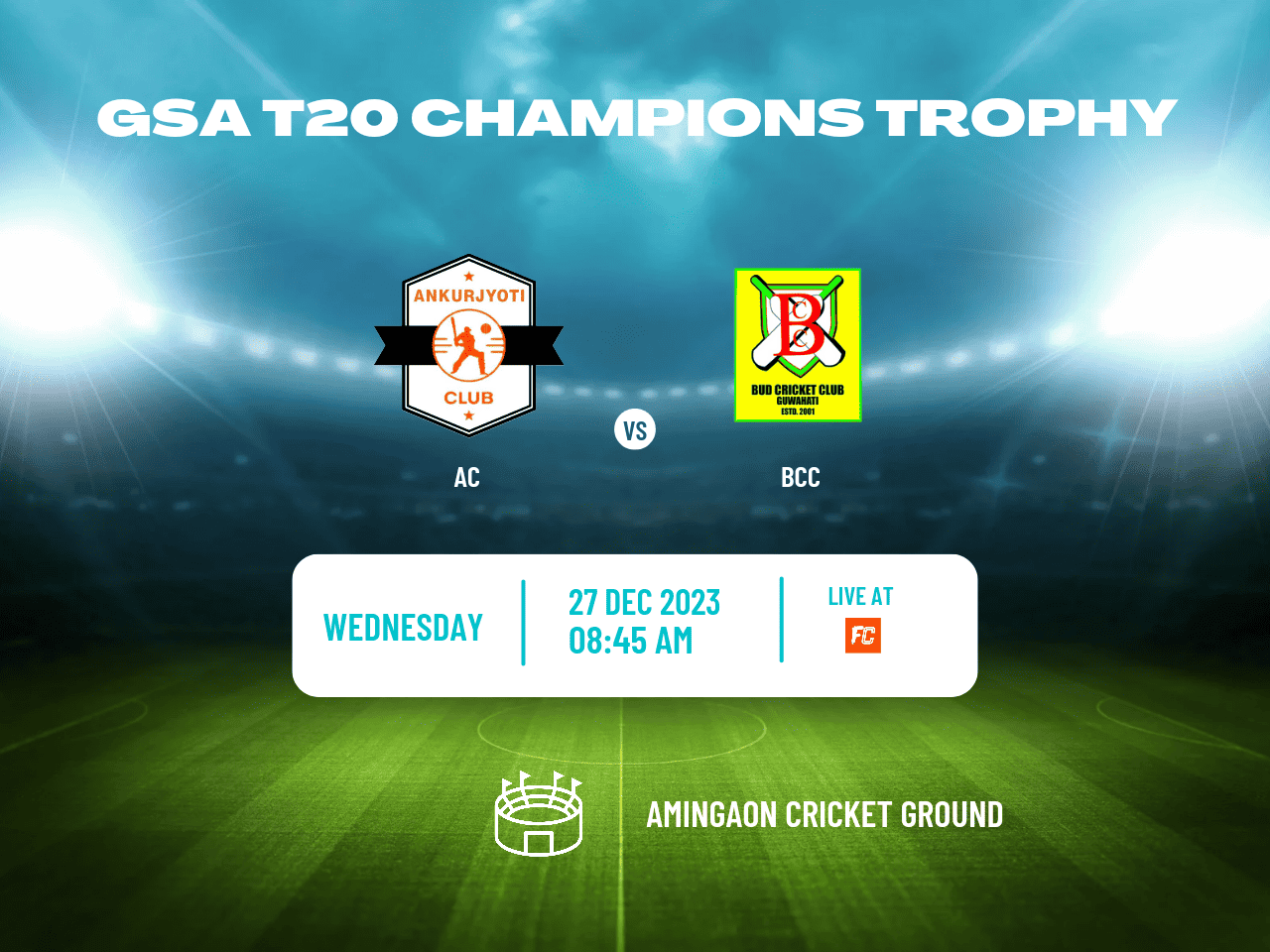 AC vs BCC Dream11 Prediction, Players Stats, Record, Fantasy Team, Playing 11 and Pitch Report — Match 5, GSA T20 Champions Trophy 2023-24