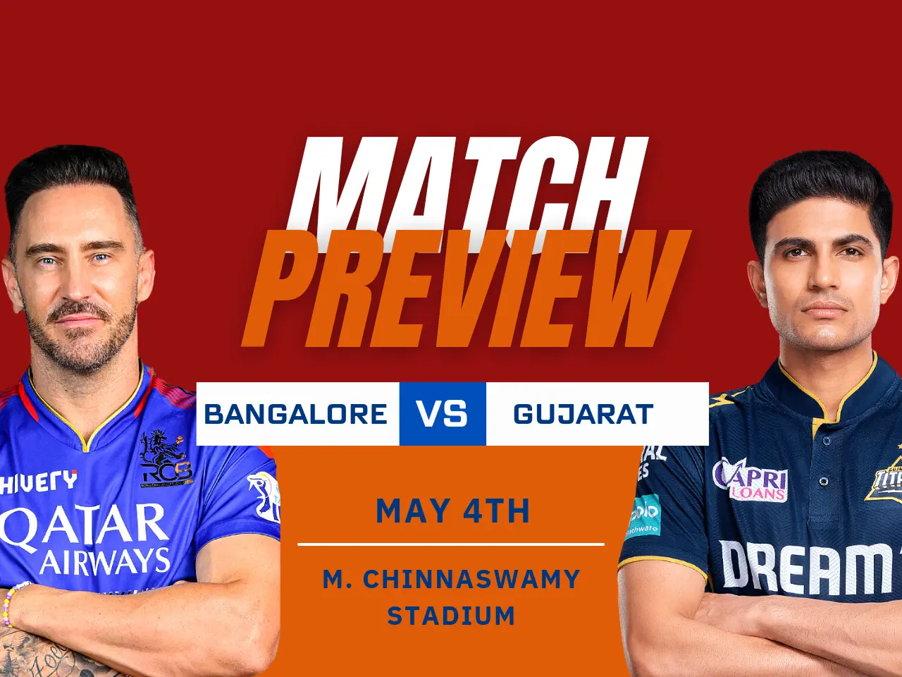 Gujarat Titans vs Royal Challengers Bangalore Preview for IPL 2024
