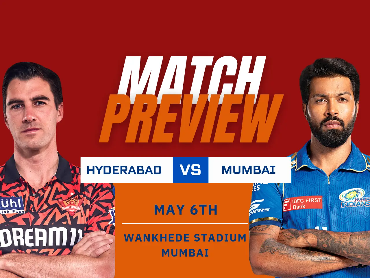 IPL 2024: Mumbai Indians vs Sunrisers Hyderabad Match Preview