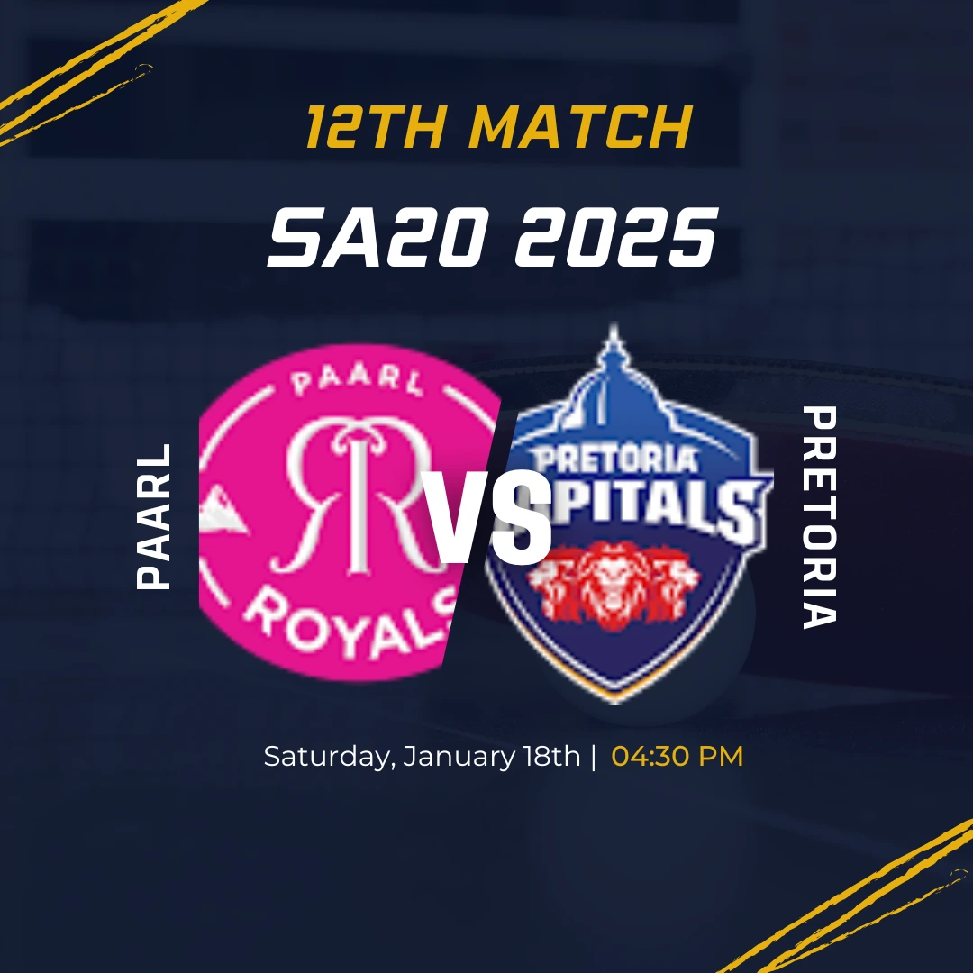 PC vs PR Dream11 Prediction, Fantasy Tips, Playing 11 and Pitch Report for 12th Match of SA20 2025