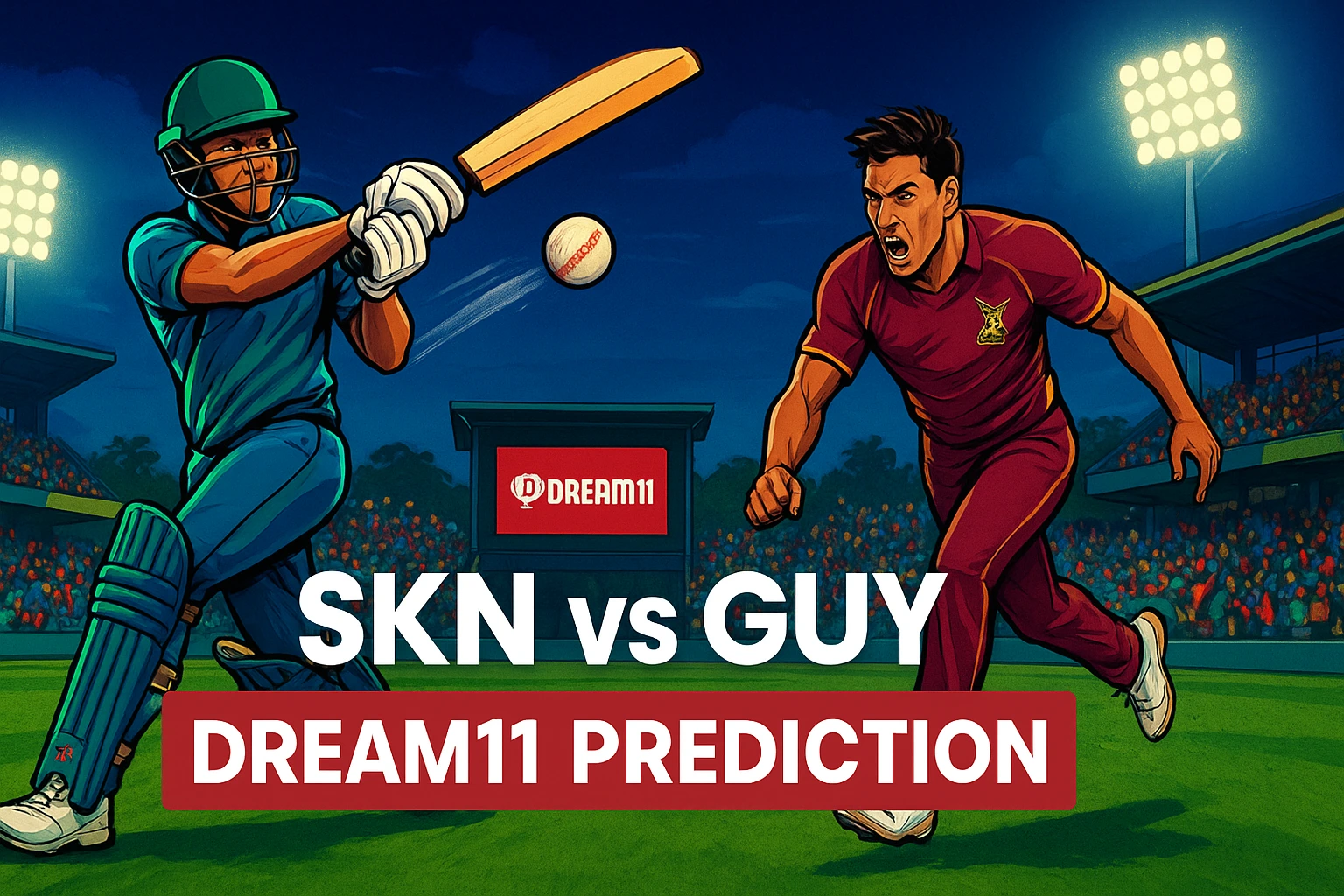 SKN vs GUY Dream11 Prediction